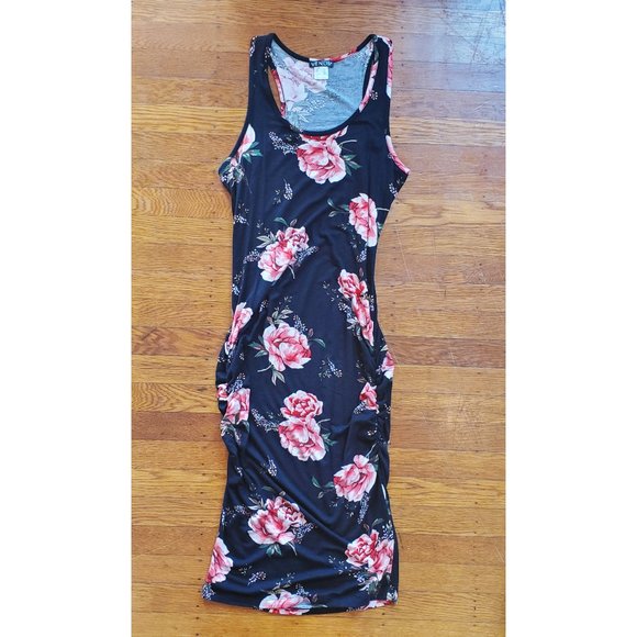 Venus Ruched Bodycon Midi Lenth Dress - Picture 5 of 9